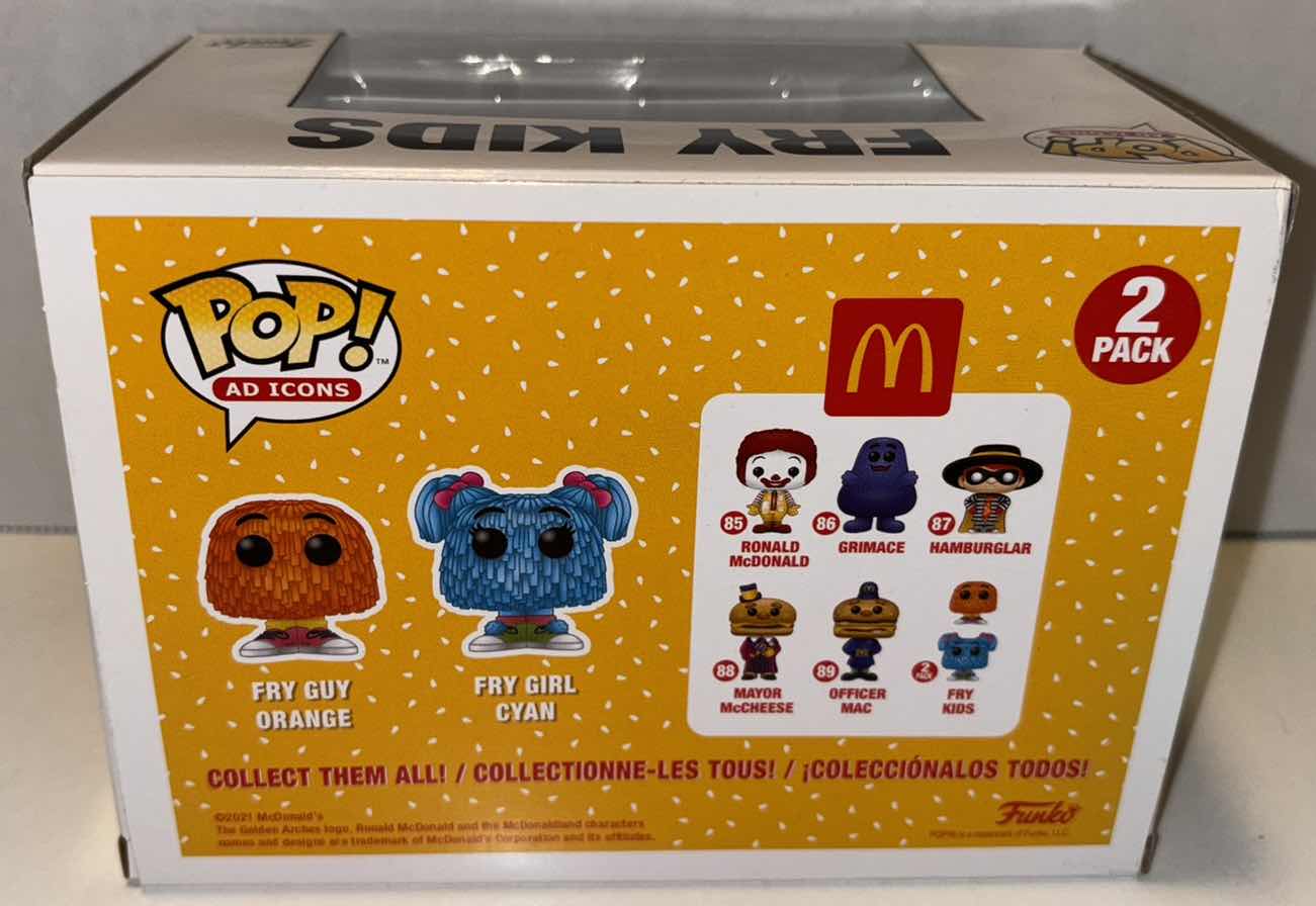 Photo 1 of NEW FUNKO POP! AD ICONS MCDONALD’S VINYL FIGURES 2 PACK “FRY KIDS”