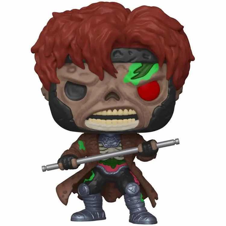 Photo 1 of NEW FUNKO POP! MARVEL ZOMBIES BOBBLEHEAD FIGURE, #788 ZOMBIE GAMBIT & ZOMBIE GAMBIT POCKET POP KEYCHAIN