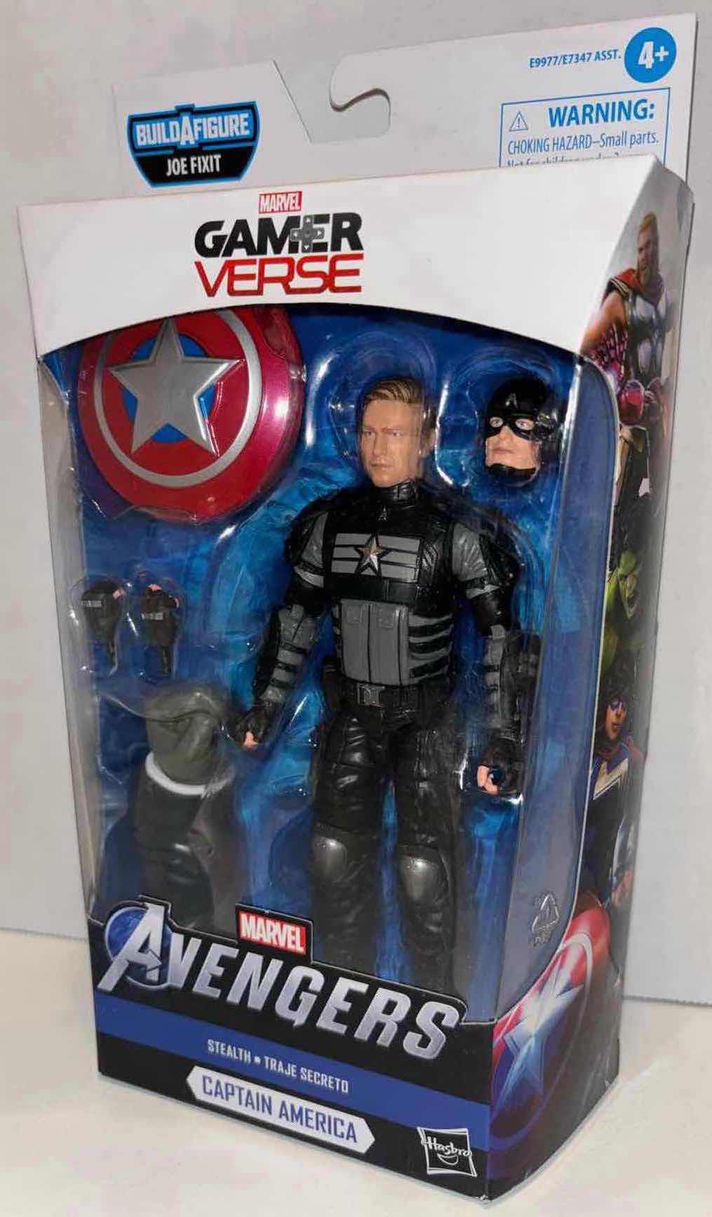 Photo 1 of NEW HASBRO MARVEL GAMER VERSE ACTION FIGURE & ACCESSORIES, AVENGERS STEALTH “CAPTAIN AMERICA”