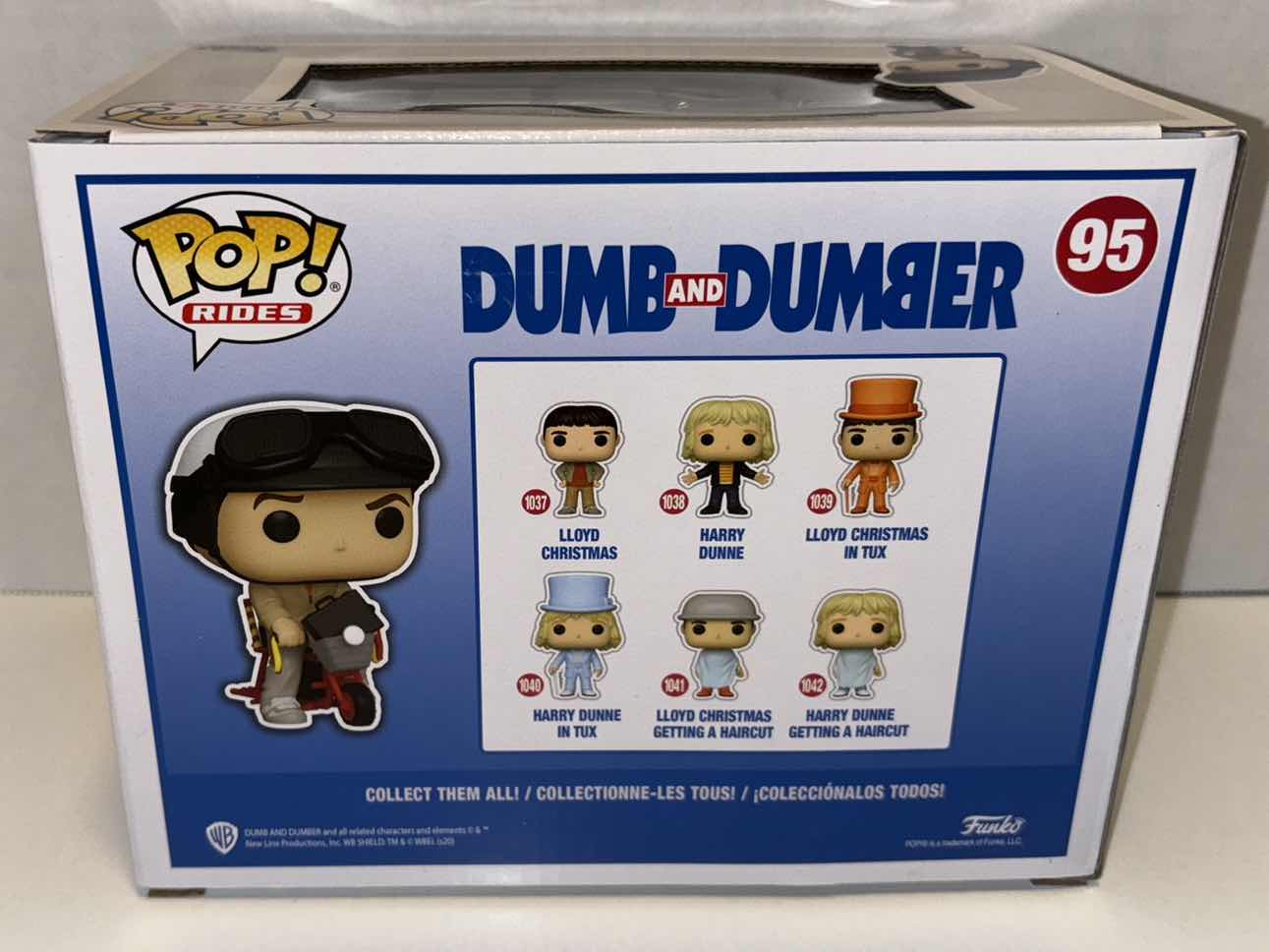 Photo 1 of NEW FUNKO POP! RIDES VINYL FIGURE, DUMB & DUMBER #95 LLOYD CHRISTMAS ON BICYCLE