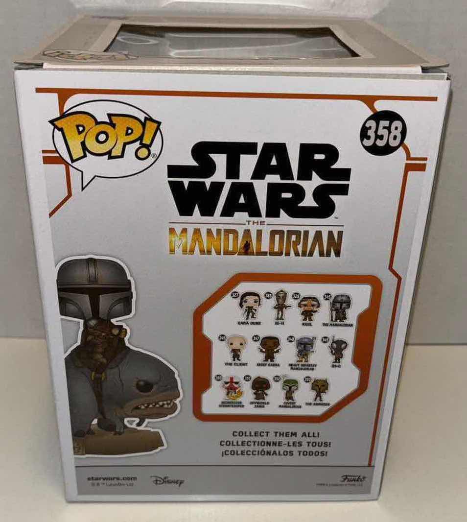 Photo 1 of NEW FUNKO POP! DELUXE STAR WARS THE MANDALORIAN BOBBLEHEAD FIGURE, #358 “THE MANDALORIAN ON BLURRG”