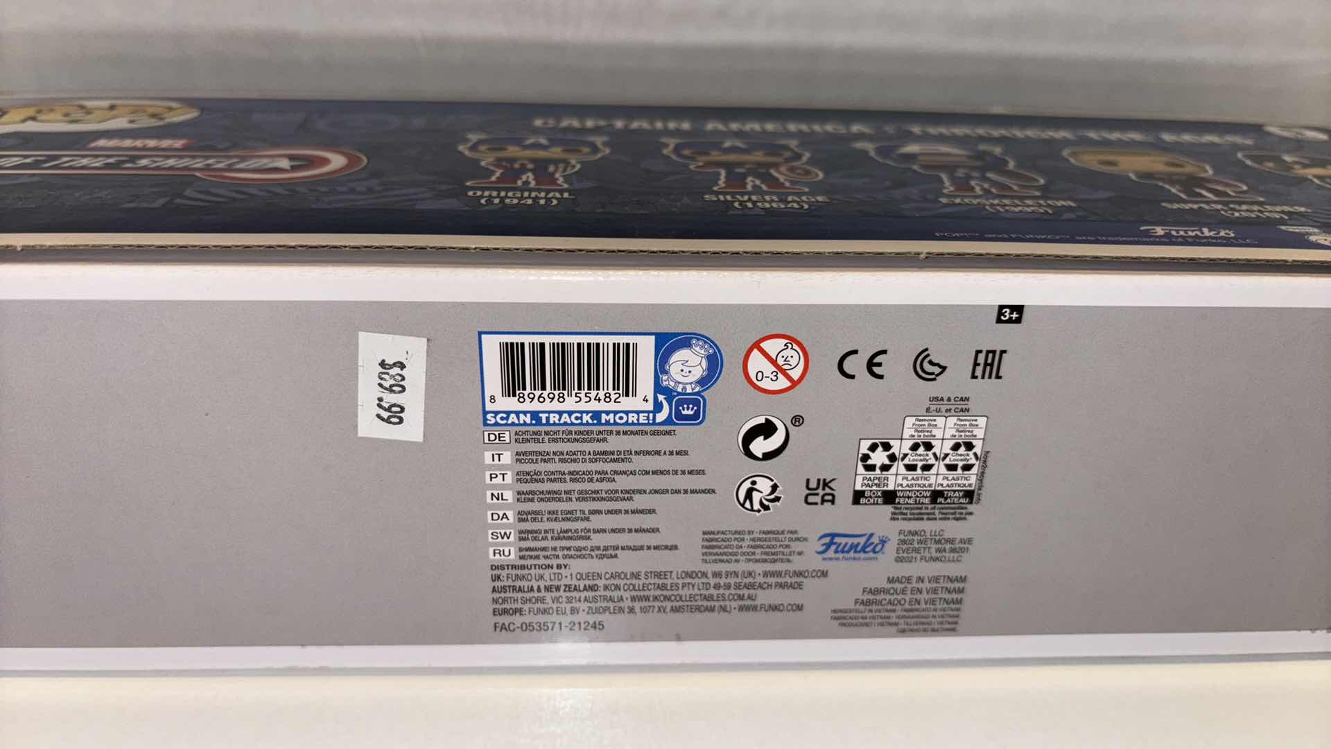 Photo 1 of NEW FUNKO POP! MARVEL YEAR OF THE SHIELD 5-PACK BOBBLEHEAD FIGURINES, CAPTAIN AMERICA: THROUGH THE AGES (AMAZON EXCLUSIVE)