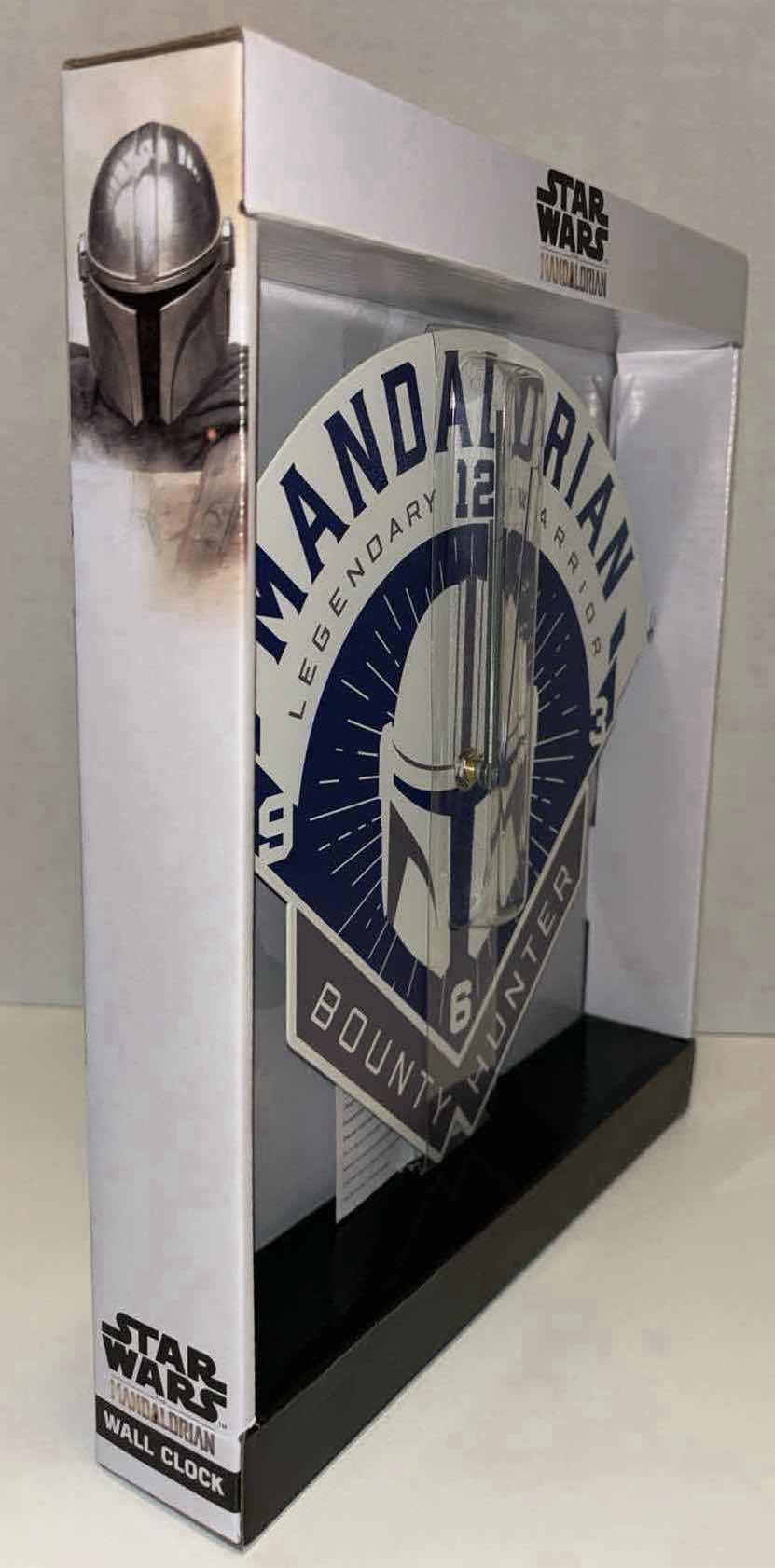 Photo 1 of NEW STAR WARS THE MANDALORIAN BOUNTY HUNTER WALL CLOCK