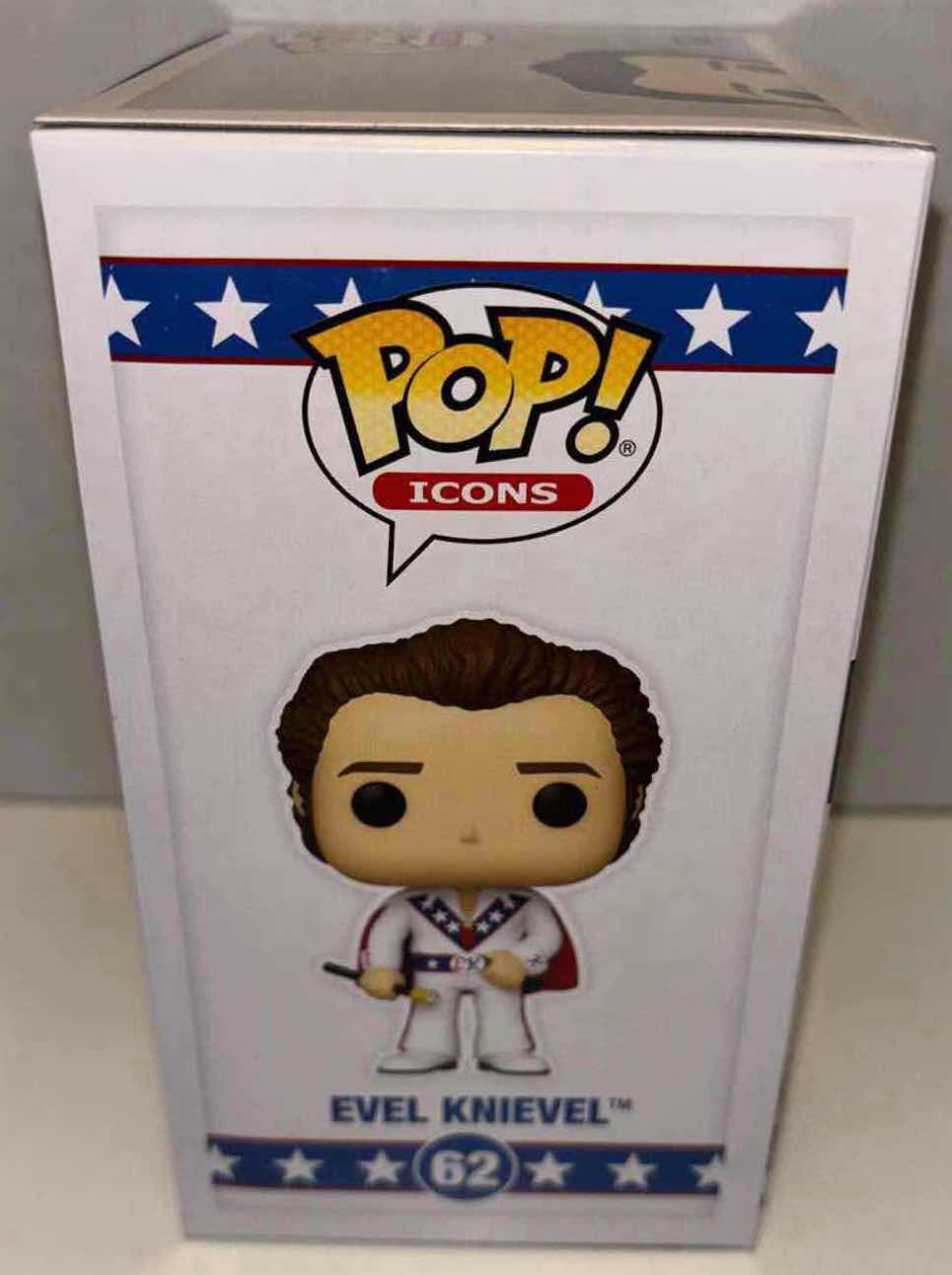 Photo 1 of NEW FUNKO POP! ICONS VINYL FIGURE, #62 EVEL KNIEVEL