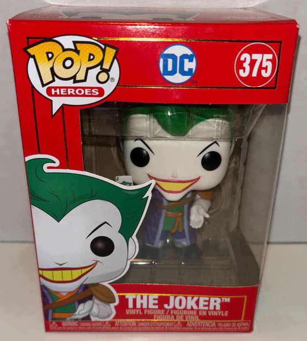 Photo 1 of NEW FUNKO POP! HEROES VINYL FIGURE, DC #375 THE JOKER