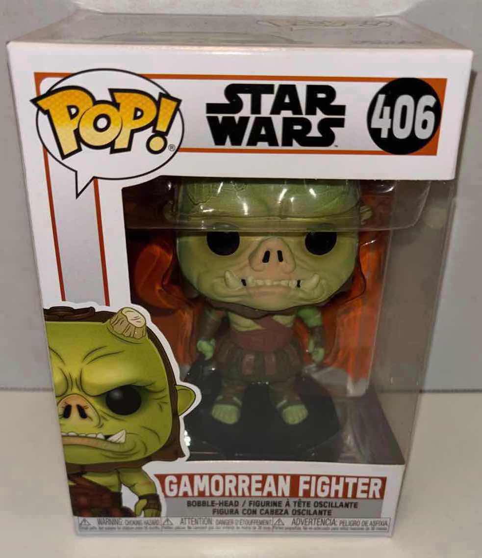 Photo 1 of NEW FUNKO POP! STAR WARS VINYL BOBBLEHEAD, #406 GAMORREAN FIGHTER