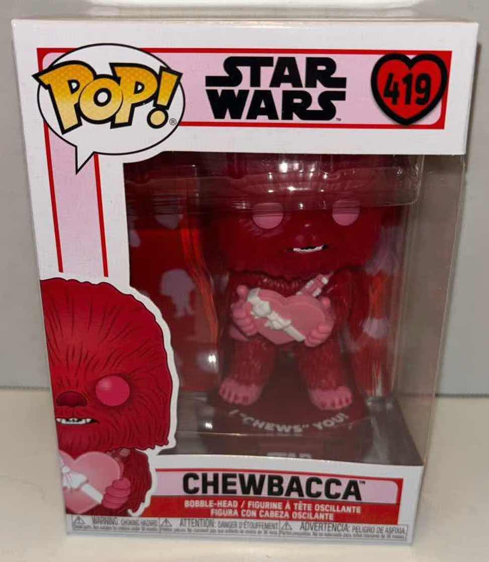 Photo 1 of NEW FUNKO POP! STAR WARS VINYL BOBBLEHEAD, #419 CHEWBACCA