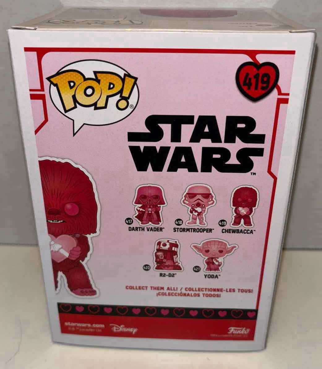 Photo 1 of NEW FUNKO POP! STAR WARS VINYL BOBBLEHEAD, #419 CHEWBACCA