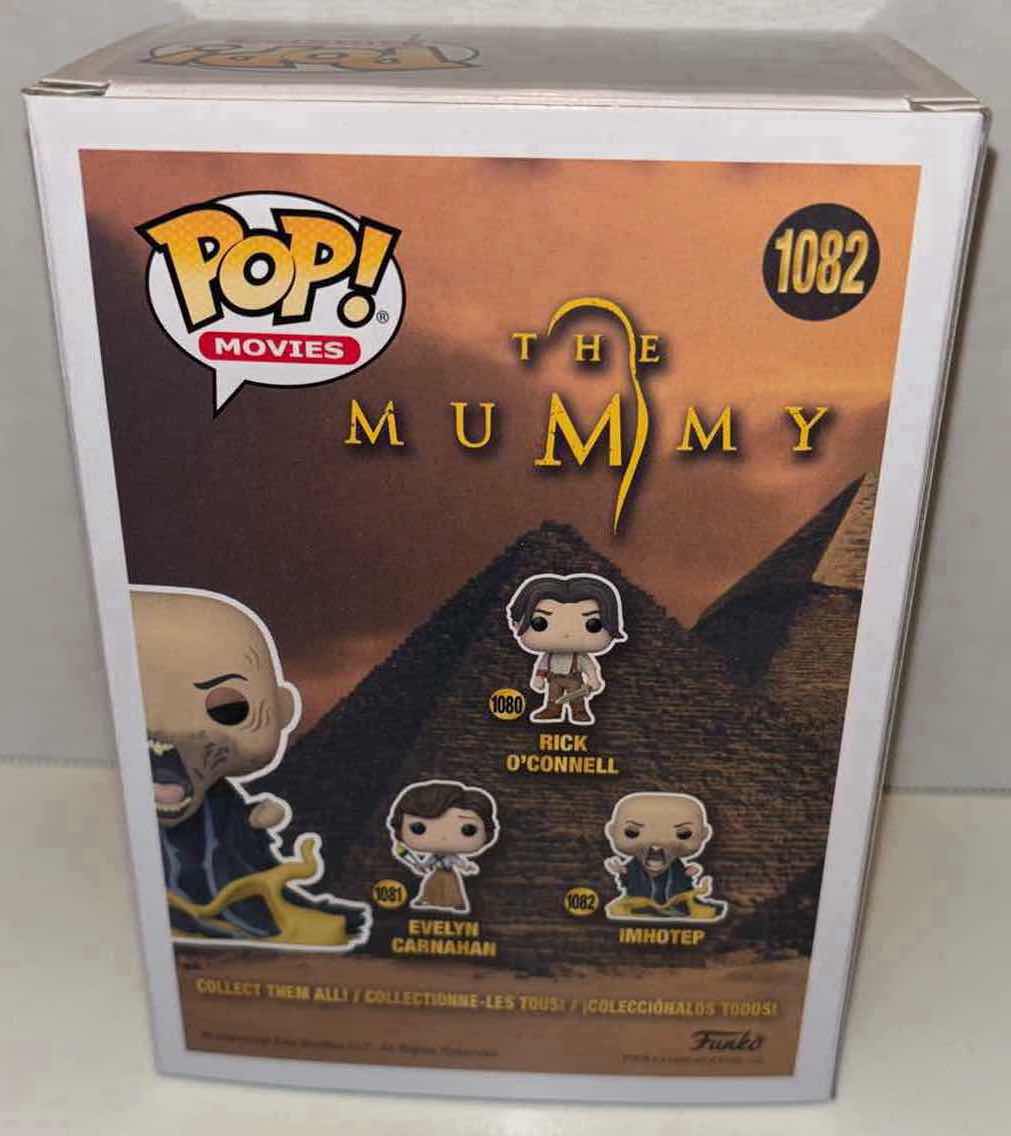 Photo 1 of NEW FUNKO POP! MOVIES VINYL FIGURE, THE MUMMY #1082 “IMHOTEP”