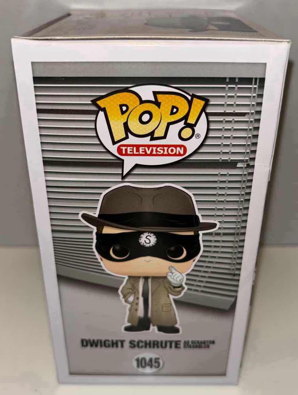 Photo 1 of NEW FUNKO POP! TELEVISION VINYL FIGURE, THE OFFICE #1045 DWIGHT SCHRUTE AS SCRANTON STRANGLER