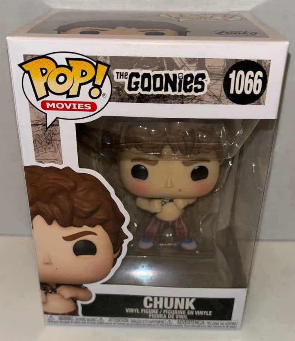 Photo 1 of NEW FUNKO POP! MOVIES VINYL FIGURE, THE GOONIES #1066 CHUNK