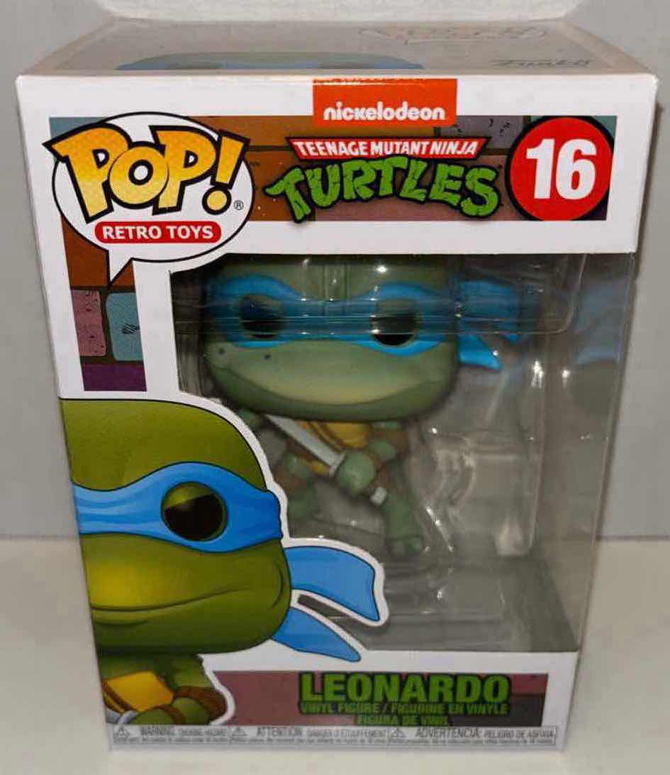 Photo 1 of NEW FUNKO POP! RETRO TOYS VINYL FIGURE, TEENAGE MUTANT NINJA TURTLES #16 “LEONARDO”