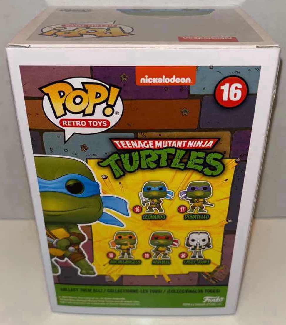 Photo 1 of NEW FUNKO POP! RETRO TOYS VINYL FIGURE, TEENAGE MUTANT NINJA TURTLES #16 “LEONARDO”