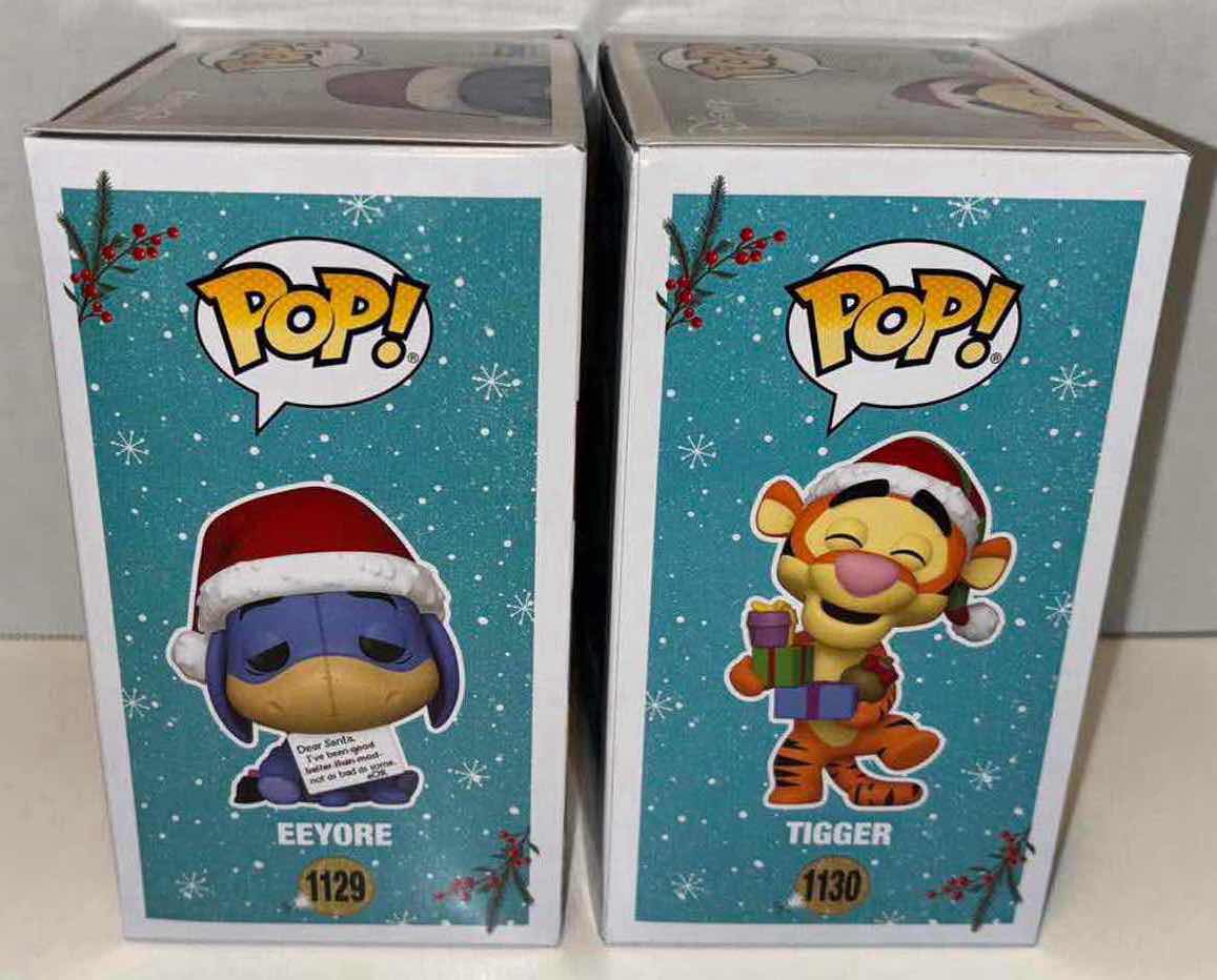 Photo 1 of NEW FUNKO POP! 2021 DISNEY HOLIDAY VINYL FIGURE 2-PACK, #1129 EEYORE & #1130 TIGGER