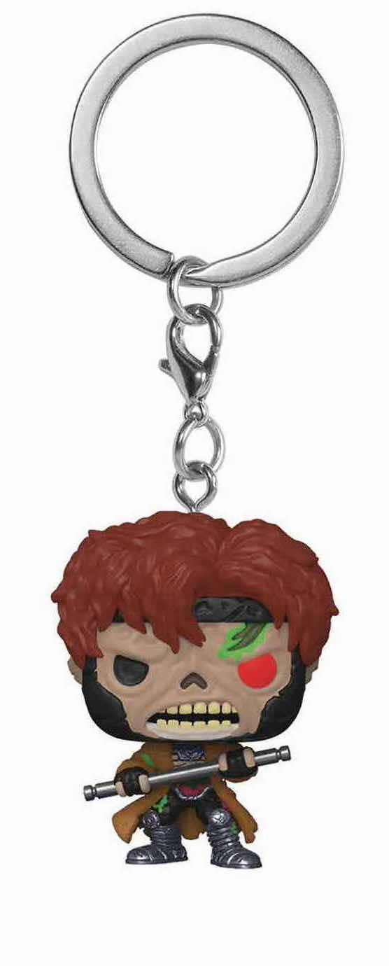 Photo 3 of NEW FUNKO POP! MARVEL ZOMBIES BOBBLEHEAD FIGURE & POCKET POP! BOBBLEHEAD KEYCHAIN, #791 ZOMBIE M.O.D.O.K. & ZOMBIE GAMBIT KEYCHAIN