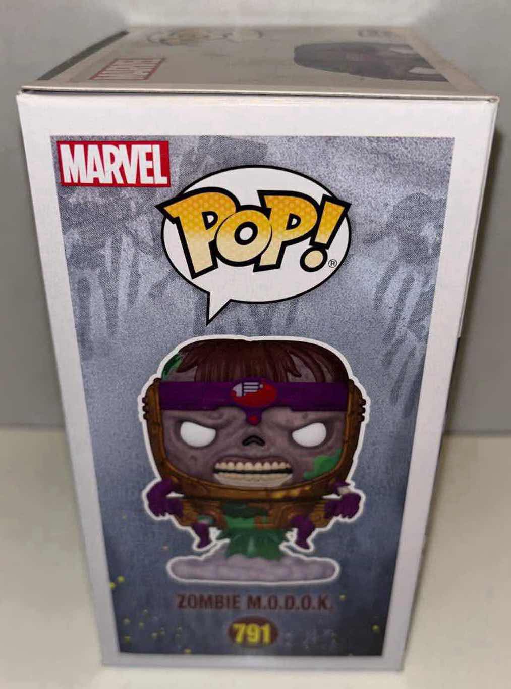 Photo 1 of NEW FUNKO POP! MARVEL ZOMBIES BOBBLEHEAD FIGURE & POCKET POP! BOBBLEHEAD KEYCHAIN, #791 ZOMBIE M.O.D.O.K. & ZOMBIE GAMBIT KEYCHAIN