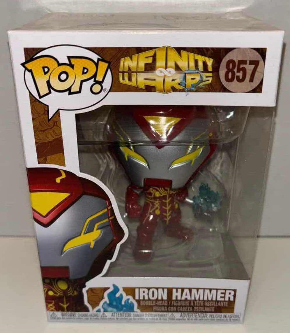 Photo 1 of NEW FUNKO POP! MARVEL INFINITY WARPS BOBBLEHEAD FIGURE, #857 IRON HAMMER