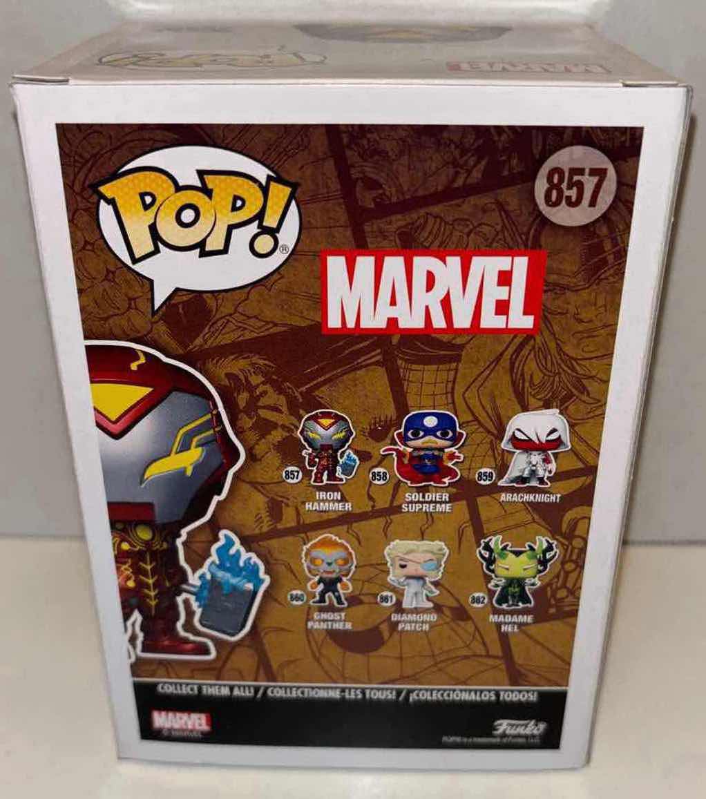 Photo 1 of NEW FUNKO POP! MARVEL INFINITY WARPS BOBBLEHEAD FIGURE, #857 IRON HAMMER