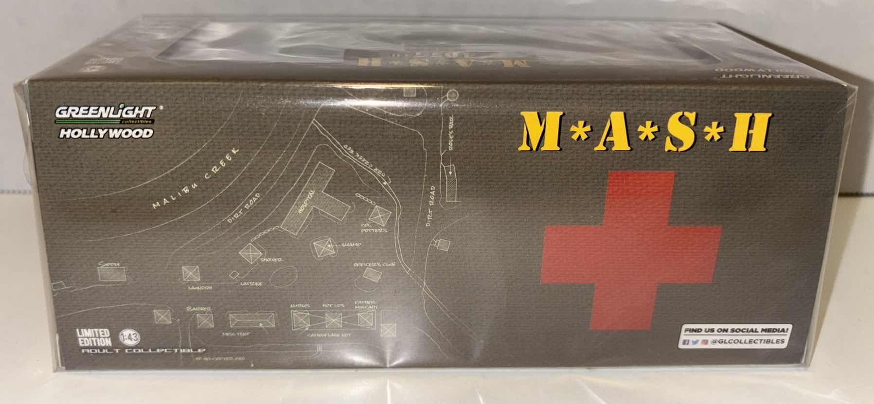 Photo 1 of NEW GREENLIGHT COLLECTIBLES HOLLYWOOD LIMITED EDITION 1:43 SCALE DIE-CAST VEHICLE, M*A*S*H 4077TH 1952 WILLYS M38 A1 JEEP 
