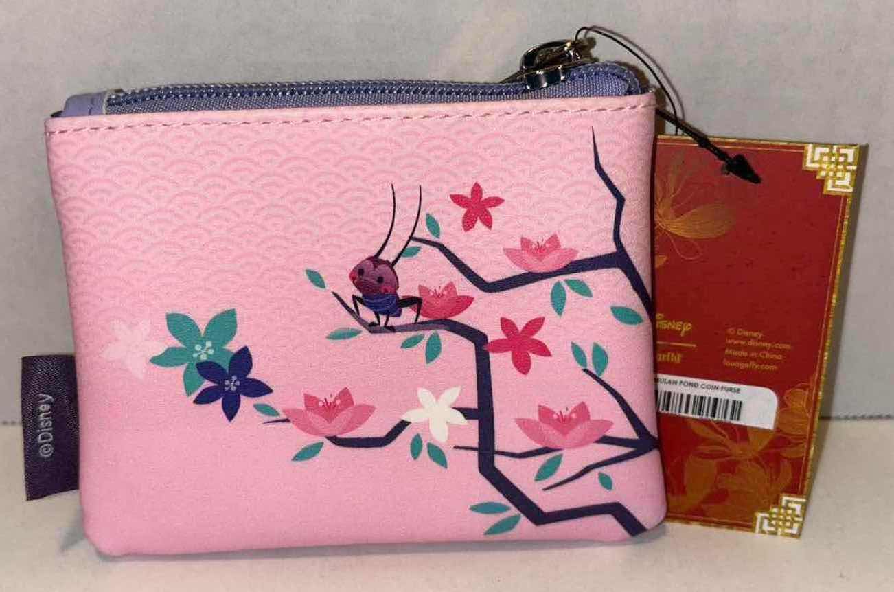 Photo 1 of NEW LOUNGEFLY DISNEY MULAN & FRIENDS MINI FAUX LEATHER/CANVAS BACKPACK & MATCHING COIN PURSE (BOXLUNCH EXCLUSIVE)