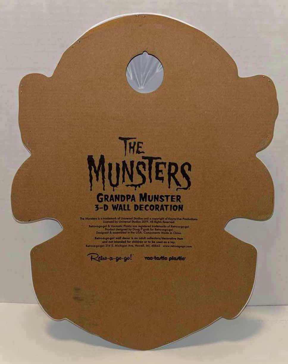 Photo 1 of RETRO-A-GO-GO THE MUNSTERS 3-D WALL DECORATION “GRANDPA MUNSTER” 14.25” X 19”