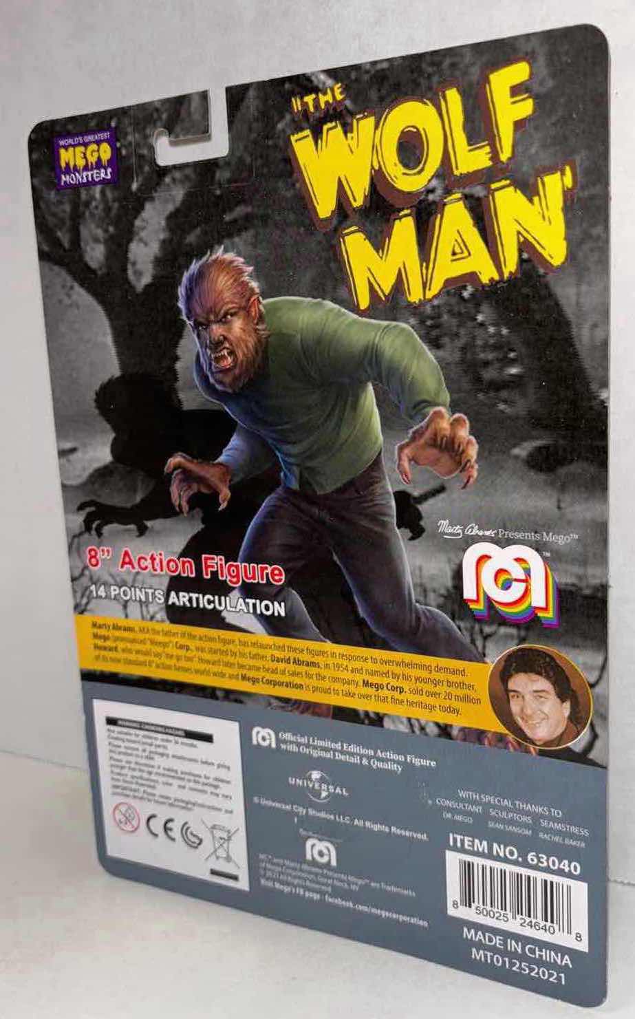 Photo 1 of BRAND NEW MEGO 8” ACTION FIGURE, “THE WOLF MAN”