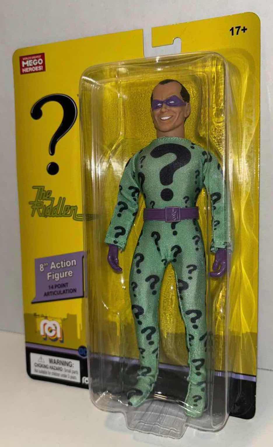Photo 1 of BRAND NEW MEGO 8” ACTION FIGURE, DC COMICS “THE RIDDLER”
