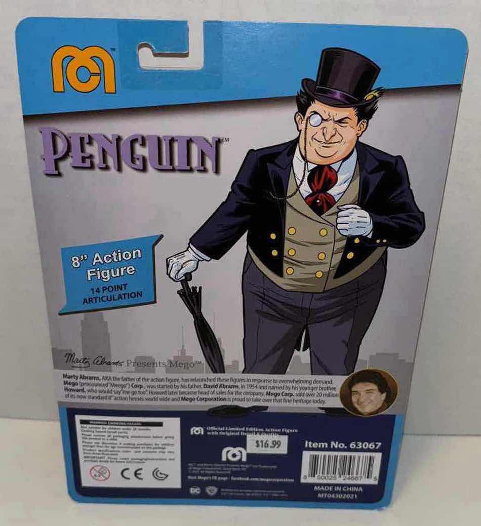 Photo 1 of BRAND NEW MEGO 8” ACTION FIGURE, DC COMICS “PENGUIN”