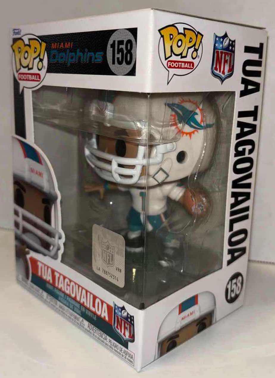 Photo 1 of NEW FUNKO POP! FOOTBALL VINYL FIGURE, NFL MIAMI DOLPHINS #158 TUA TAGOVAILOA
