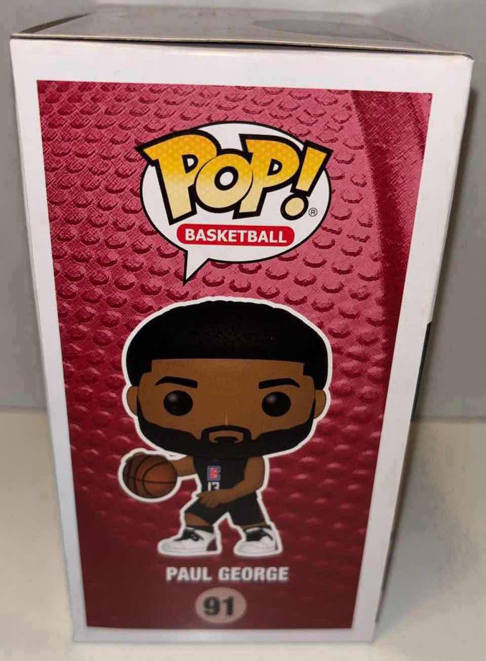 Photo 1 of NEW FUNKO POP! BASKETBALL VINYL FIGURE, NBA LOS ANGELES CLIPPERS #91 PAUL GEORGE