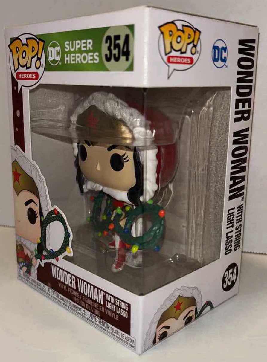 Photo 1 of NEW FUNKO POP! HEROES VINYL FIGURE,  DC SUPER HEROES #354 WONDER WOMAN WITH STRING LIGHT LASSO