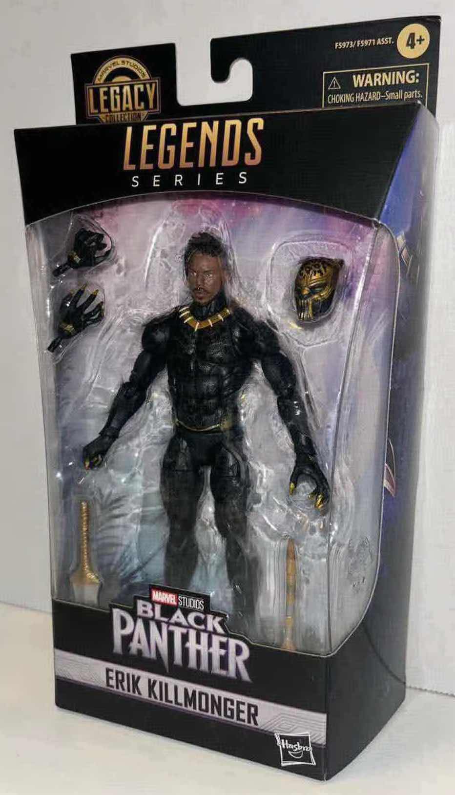 Photo 1 of NEW HASBRO LEGENDS SERIES ACTION FIGURE & ACCESSORIES, MARVEL STUDIOS BLACK PANTHER “ERIK KILLMONGER”