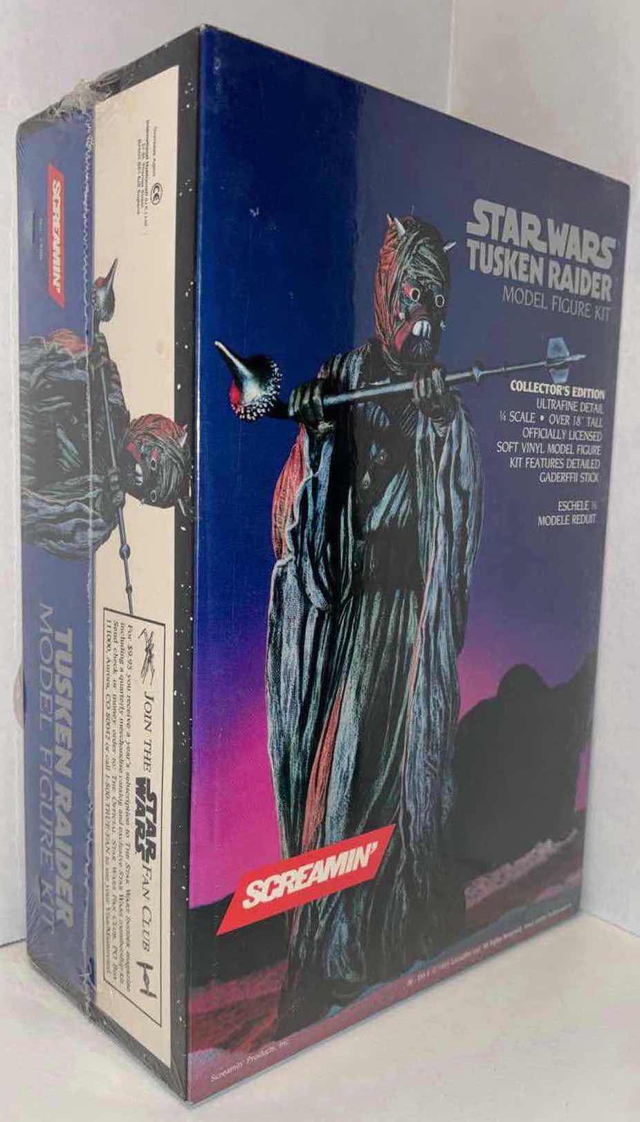Photo 1 of BRAND NEW SCREAMIN’ 1995 COLLECTORS EDITION MODEL FIGURE KIT, STAR WARS “TUSKEN RAIDER” (1/4 SCALE, 18” TALL)