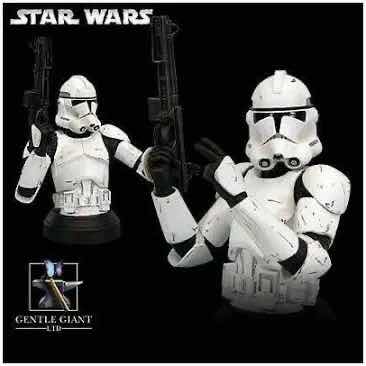 Photo 1 of NEW GENTLE GIANT 2006 DELUXE COLLECTIBLE BUST, STAR WARS “CLONE TROOPER”