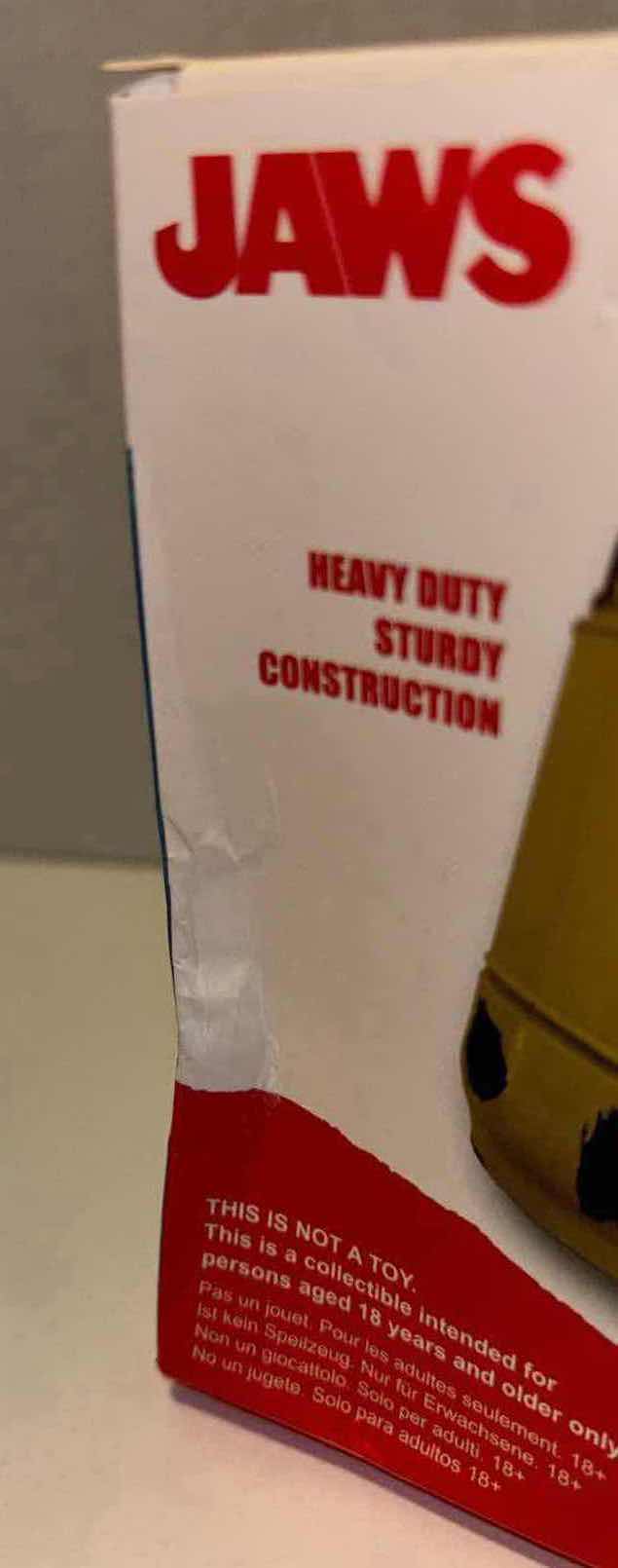 Photo 1 of NEW FACTORY ENTERTAINMENT JAWS CAST METAL FLOTATION BARREL BOTTLE OPENER