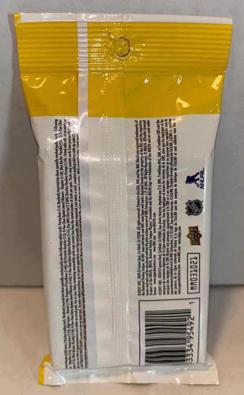 Photo 2 of NEW FACTORY SEALED UPPER DECK 2020-2021 HOCKEY SERIES 2 FAT PACK (26 CARDS)
