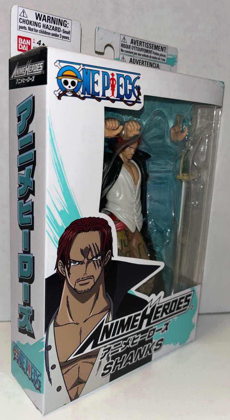 Photo 1 of NEW BANDAI ANIME HEROES ONE PIECE ACTION FIGURE & ACCESSORIES, “SHANKS”