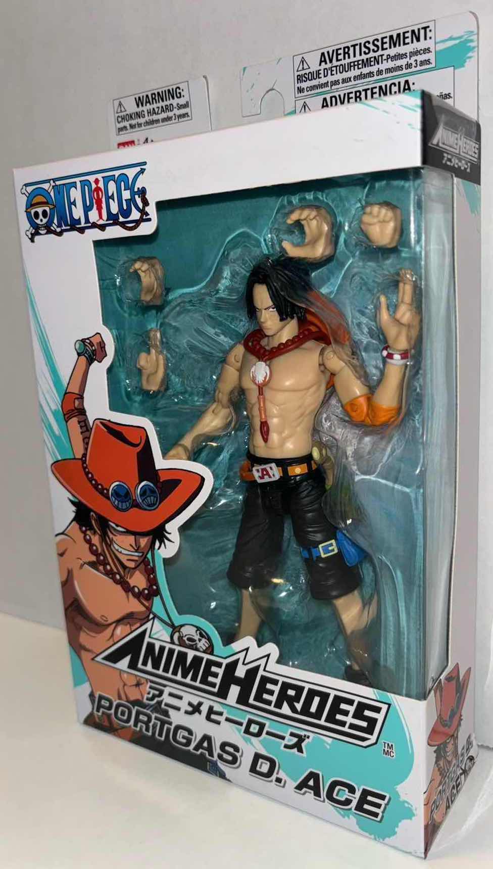 Photo 1 of NEW BANDAI ANIME HEROES ONE PIECE ACTION FIGURE & ACCESSORIES, “PORTGAS D. ACE”