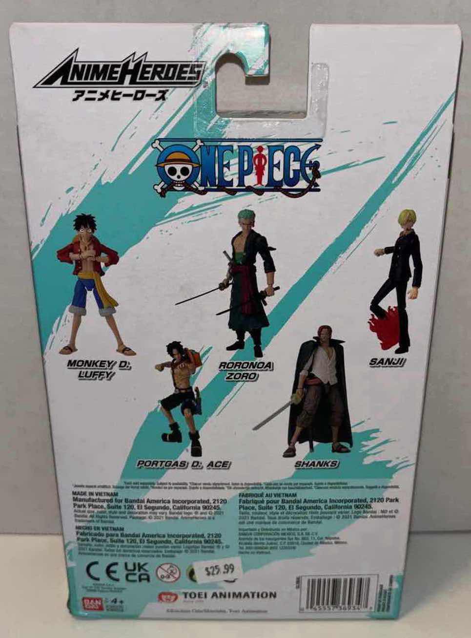 Photo 4 of NEW BANDAI ANIME HEROES ONE PIECE ACTION FIGURE & ACCESSORIES, “PORTGAS D. ACE”