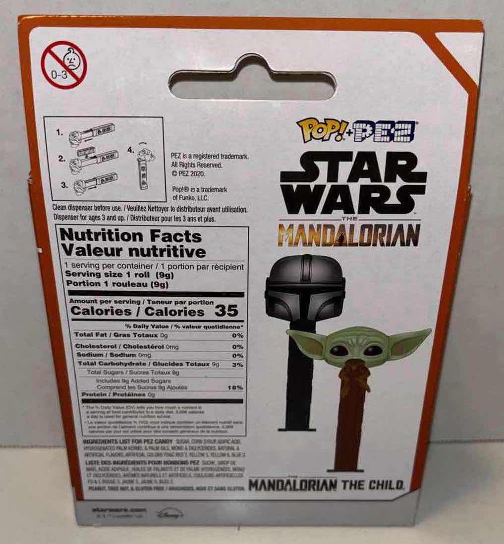 Photo 1 of NEW FUNKO POP! + PEZ CANDY & DISPENSER, STAR WARS THE MANDALORIAN