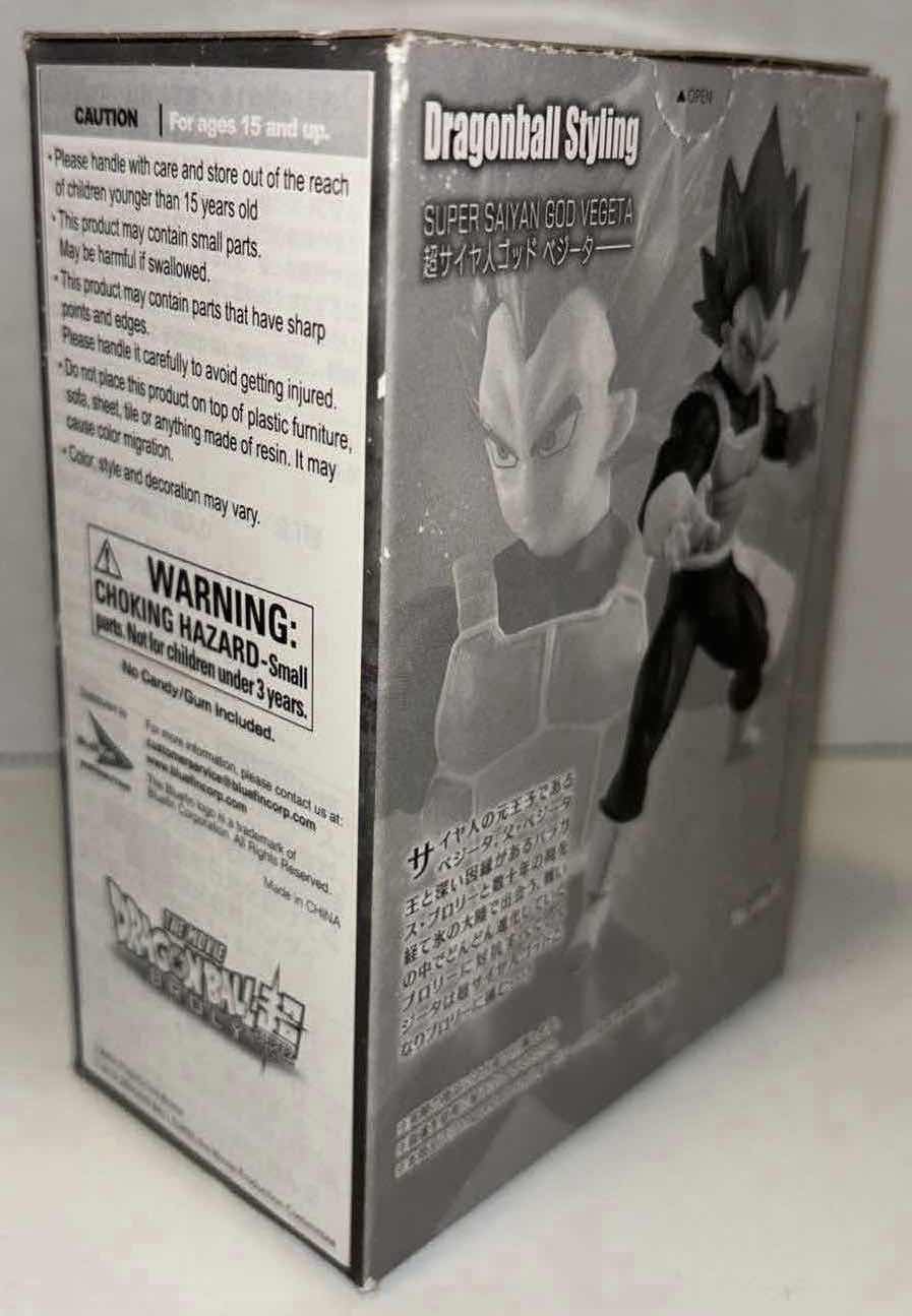 View 4 of NEW BANDAI DRAGON BALL STYLING STYLING 4.5” FIGURE,  “SUPER SAIYAN GOD VEGETA”