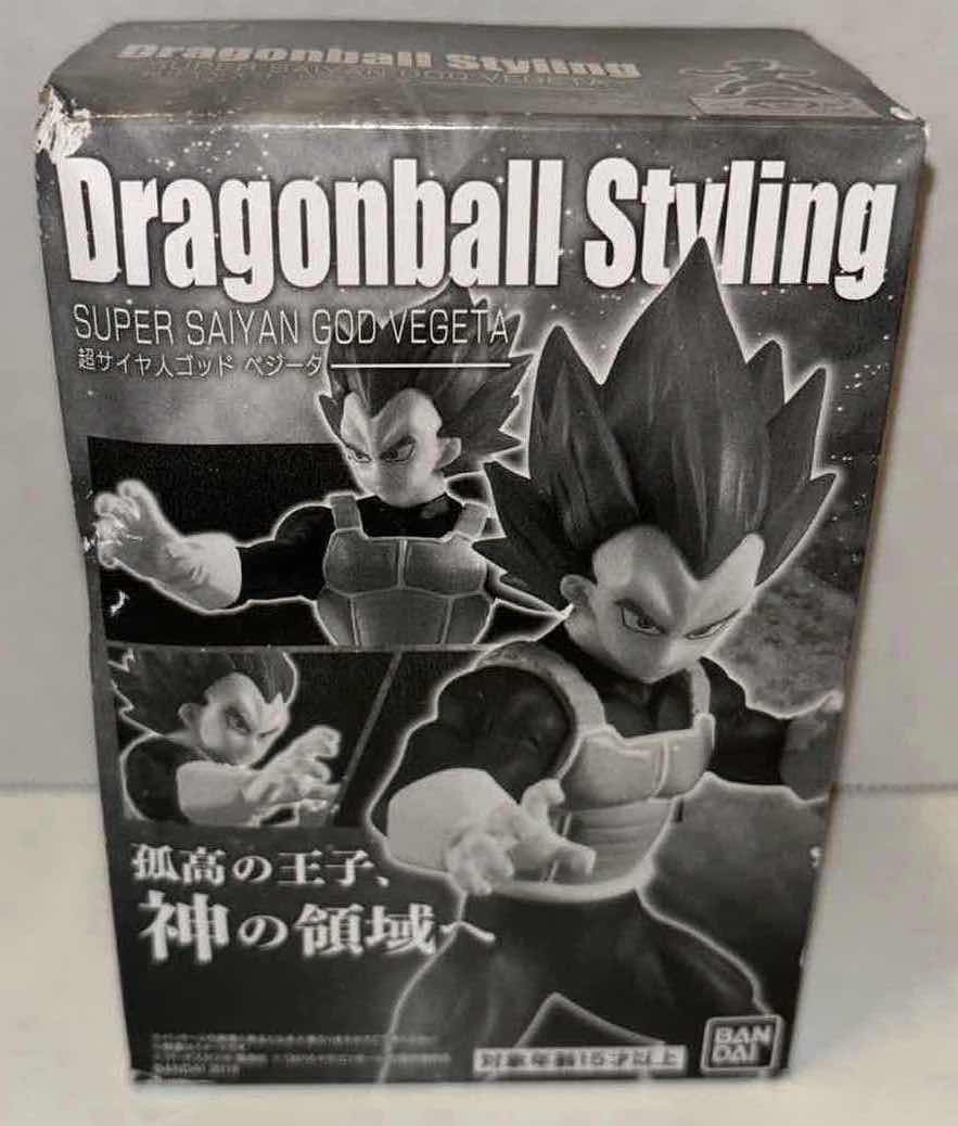 Photo 1 of NEW BANDAI DRAGON BALL STYLING STYLING 4.5” FIGURE,  “SUPER SAIYAN GOD VEGETA”