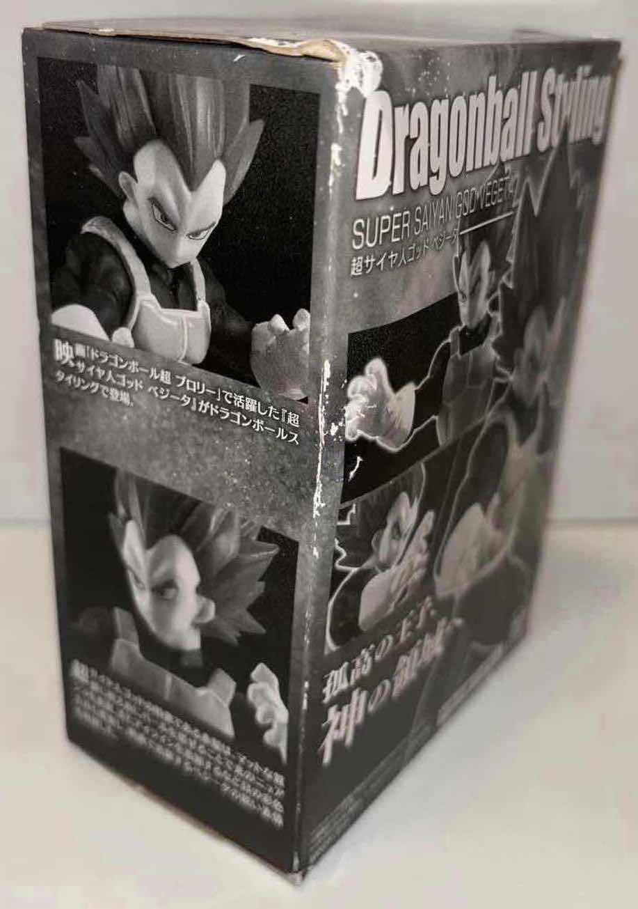 Photo 1 of NEW BANDAI DRAGON BALL STYLING STYLING 4.5” FIGURE,  “SUPER SAIYAN GOD VEGETA”