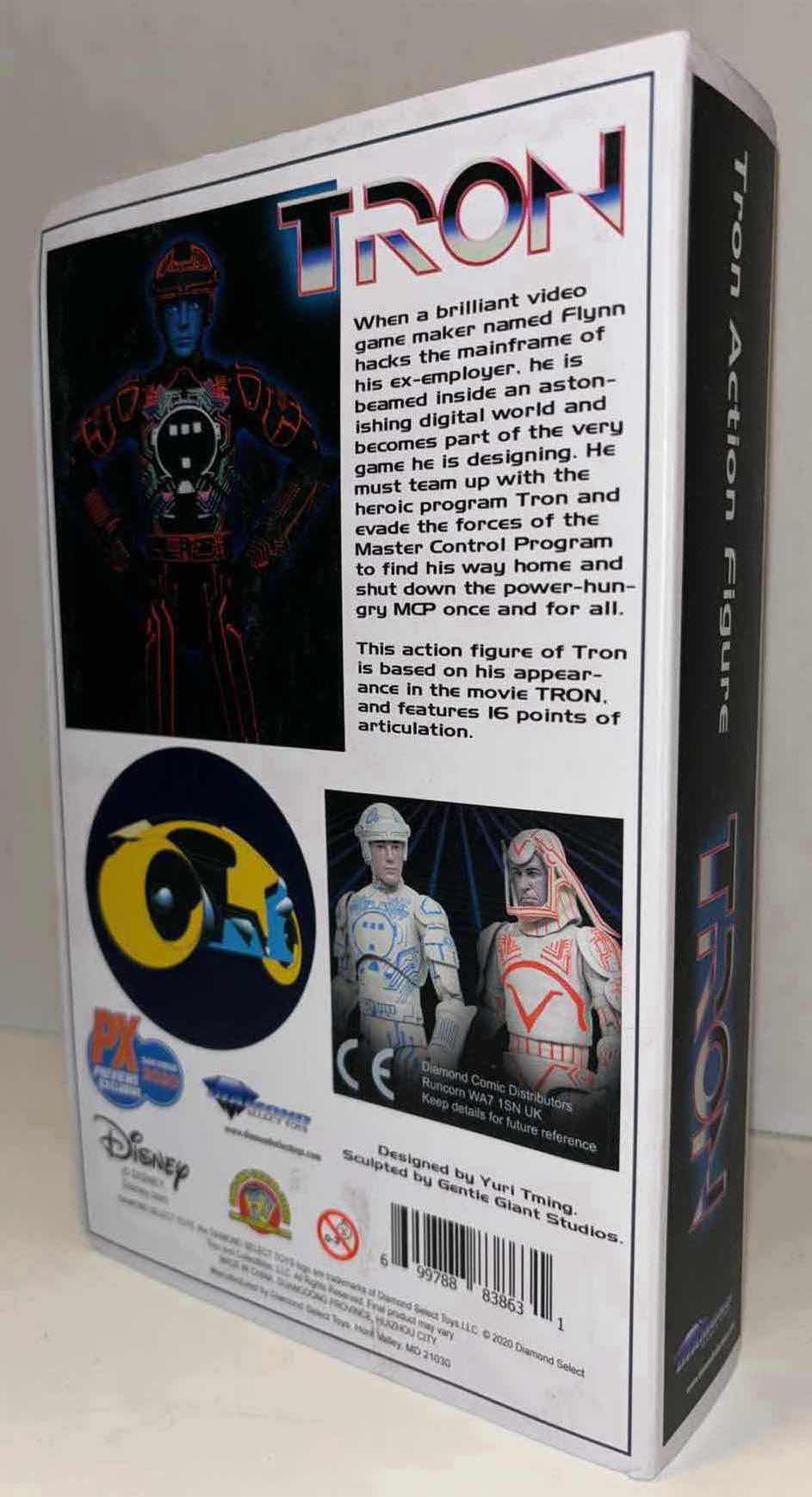 Photo 1 of NEW DIAMOND SELECT TOYS FACTORY SEALED DISNEY TRON ACTION FIGURE, LIMITED EDITION 1 OF 3,000