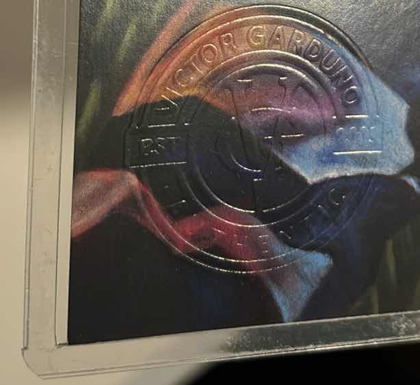 Photo 1 of VICTOR GARDUNO “IT’S SHOWTIME” 11” x 17” INFINITY GLOSS UNFRAMED PRINT W EMBOSSED SEAL, DIGITAL SIGNATURE & OFFICIAL SIGNATURE W COA INCLUDED, STORED IN A RIGID PRINT PROTECTOR SLEEVE