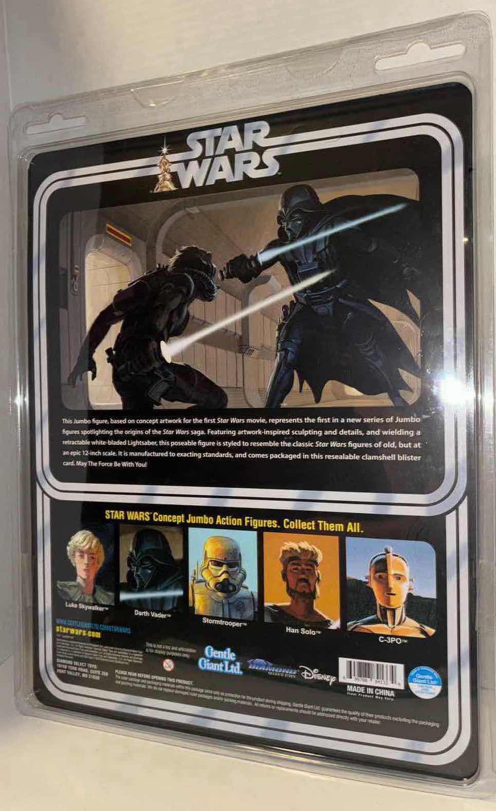 Photo 1 of NEW HASBRO GENTLE GIANT LTD STAR WARS 12” JUMBO ACTION FIGURE W ACCESSORIES, “DARTH VADER (CONCEPT)”