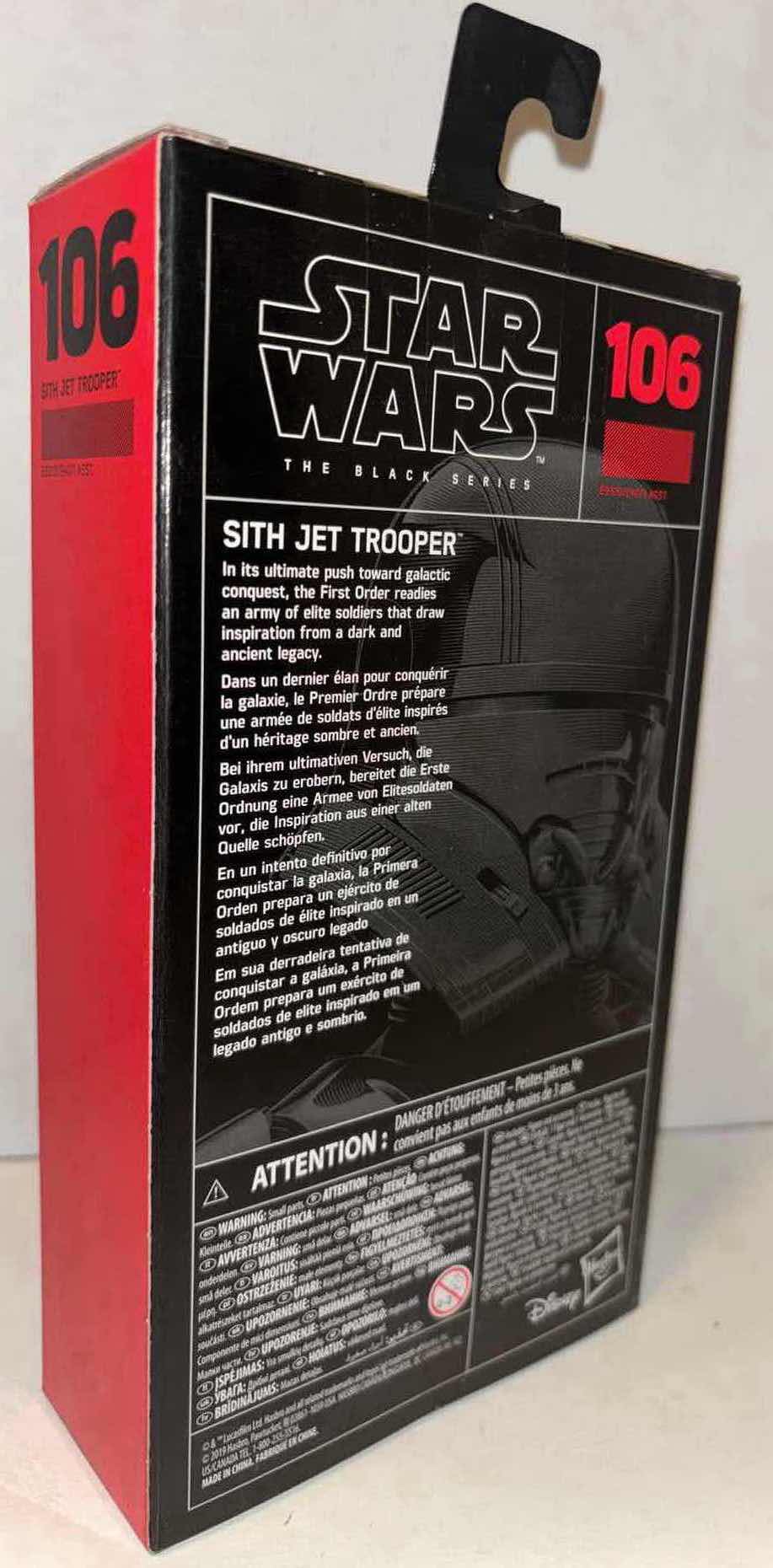 Photo 1 of NEW HASBRO 2019 STAR WARS THE BLACK SERIES ACTION FIGURE & ACCESSORIES, #106 “SITH JET TROOPER”