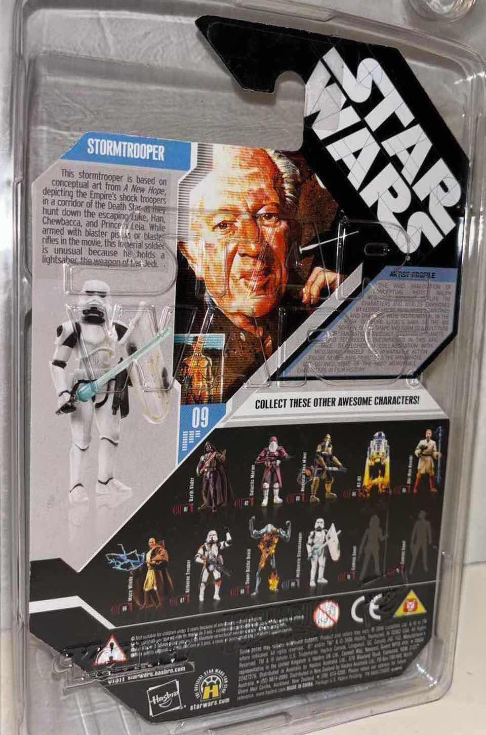 Photo 1 of NEW HASBRO 2006 STAR WARS 30TH ANNIVERSARY RALPH MCQUARRIE SIGNATURE SERIES ACTION FIGURE & ACCESSORIES W EXCLUSIVE COLLECTOR COIN, “CONCEPT STORMTROOPER” IN CLEAR CLAMSHELL CASE