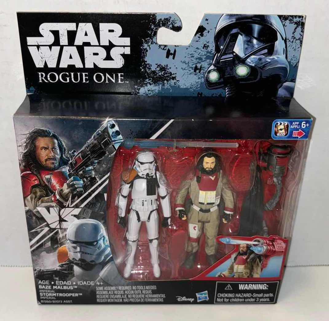 Photo 1 of NEW HASBRO STAR WARS ROGUE ONE ACTION FIGURE & ACCESSORIES 2-PACK “BAZE MALBUS” & “IMPERIAL STORMTROOPER”