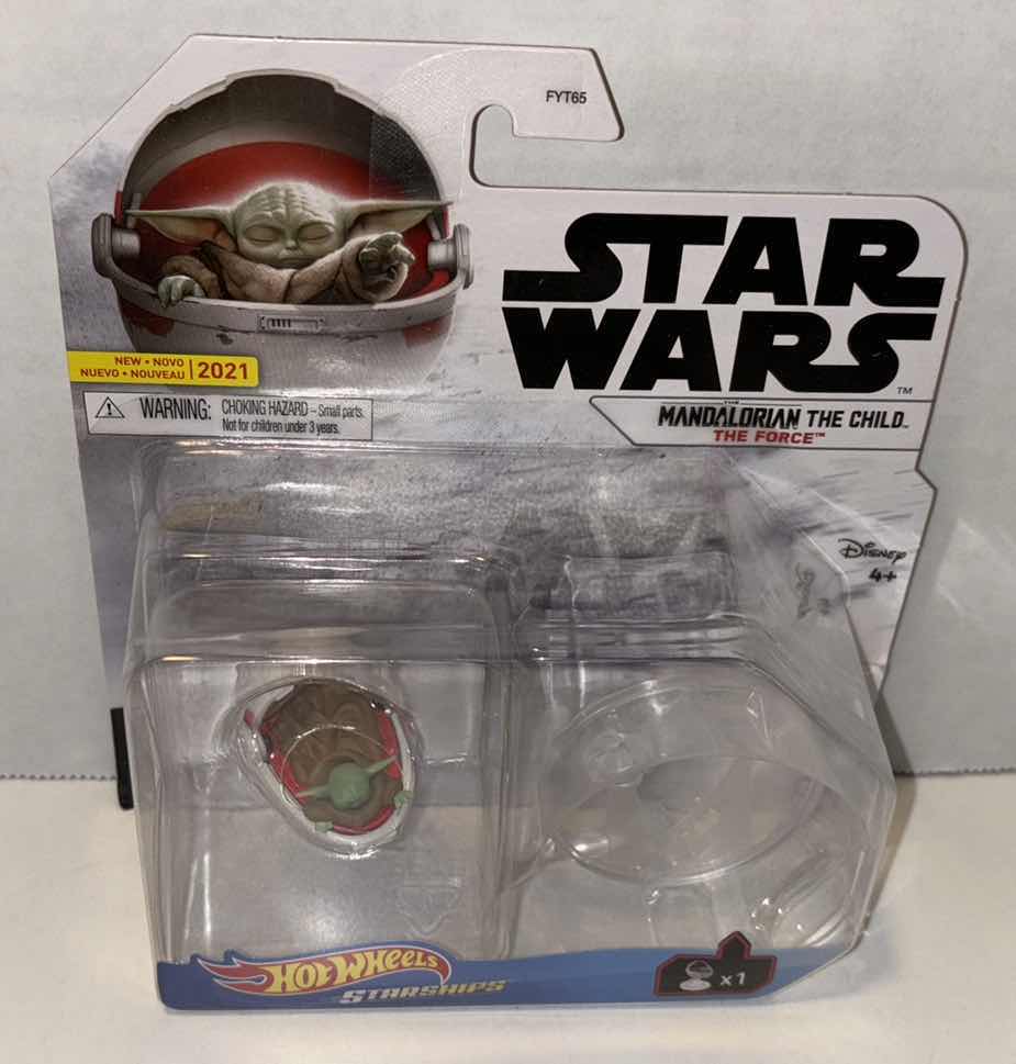 Photo 1 of NEW MATTEL HOT WHEELS STAR WARS STARSHIPS DIE-CAST VEHICLE, THE MANDALORIAN “THE CHILD HOVER PRAM”